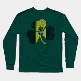 Flag of Pittsburgh Shamrock Long Sleeve T-Shirt